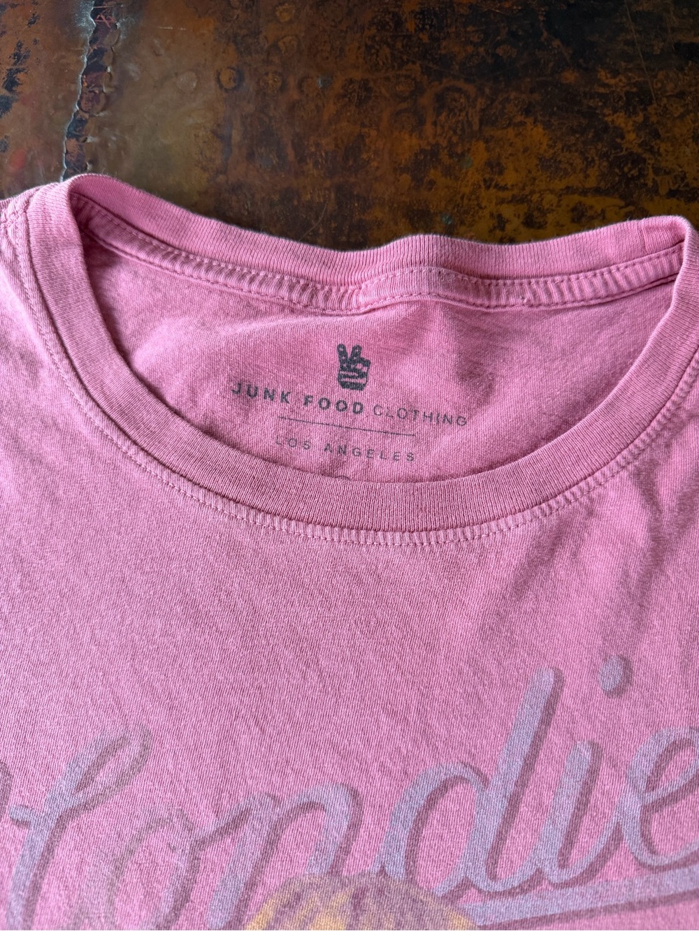 Blondie 'Call Me' Graphic Tee - Pink - Junk Food Clothing crop top - Picture 2 of 5